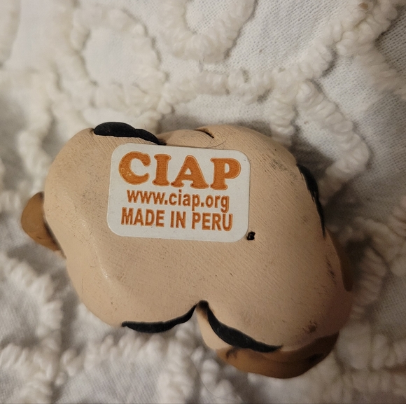 CIAP Miniature Figurines Nativity Set Lot Of 8 Sheep Cow Baby Hat - Picture 7 of 8